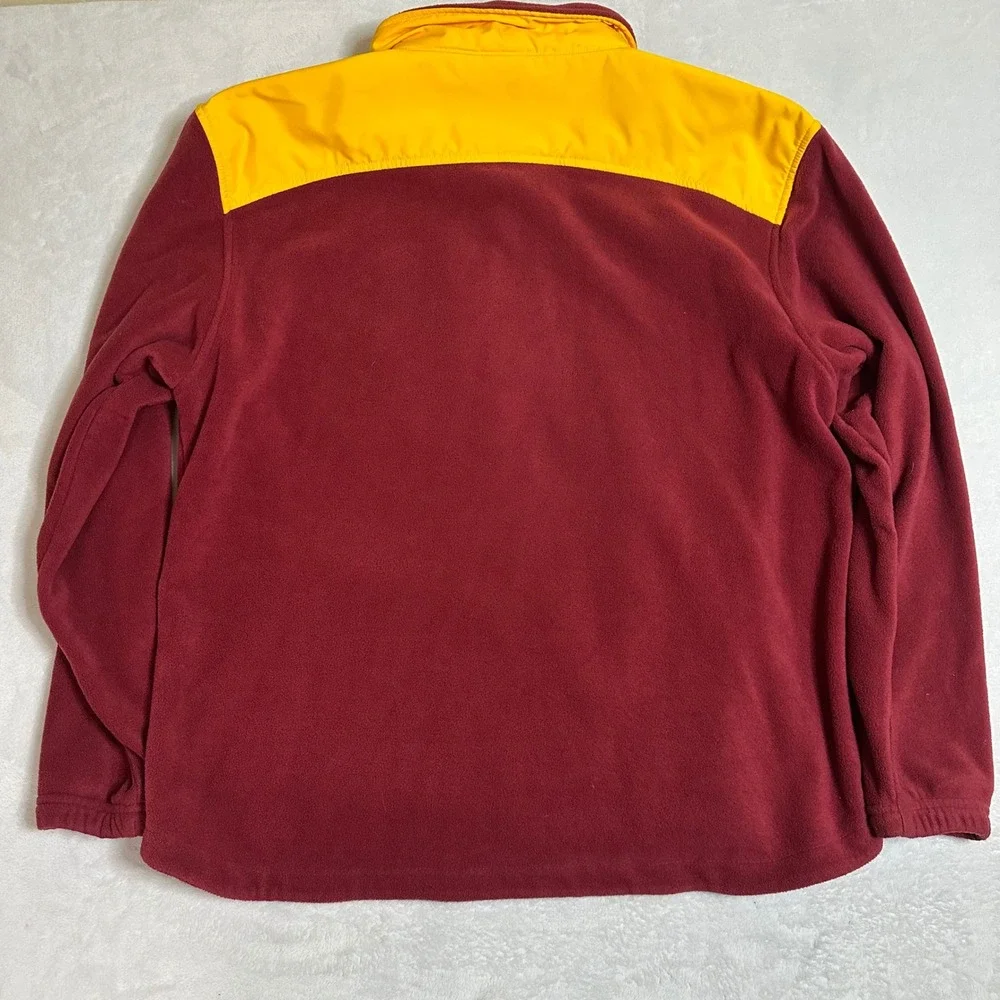 Vintage NFL Washington Redskins Full Zip Fleece Jacket XL Burgundy Yellow Retro